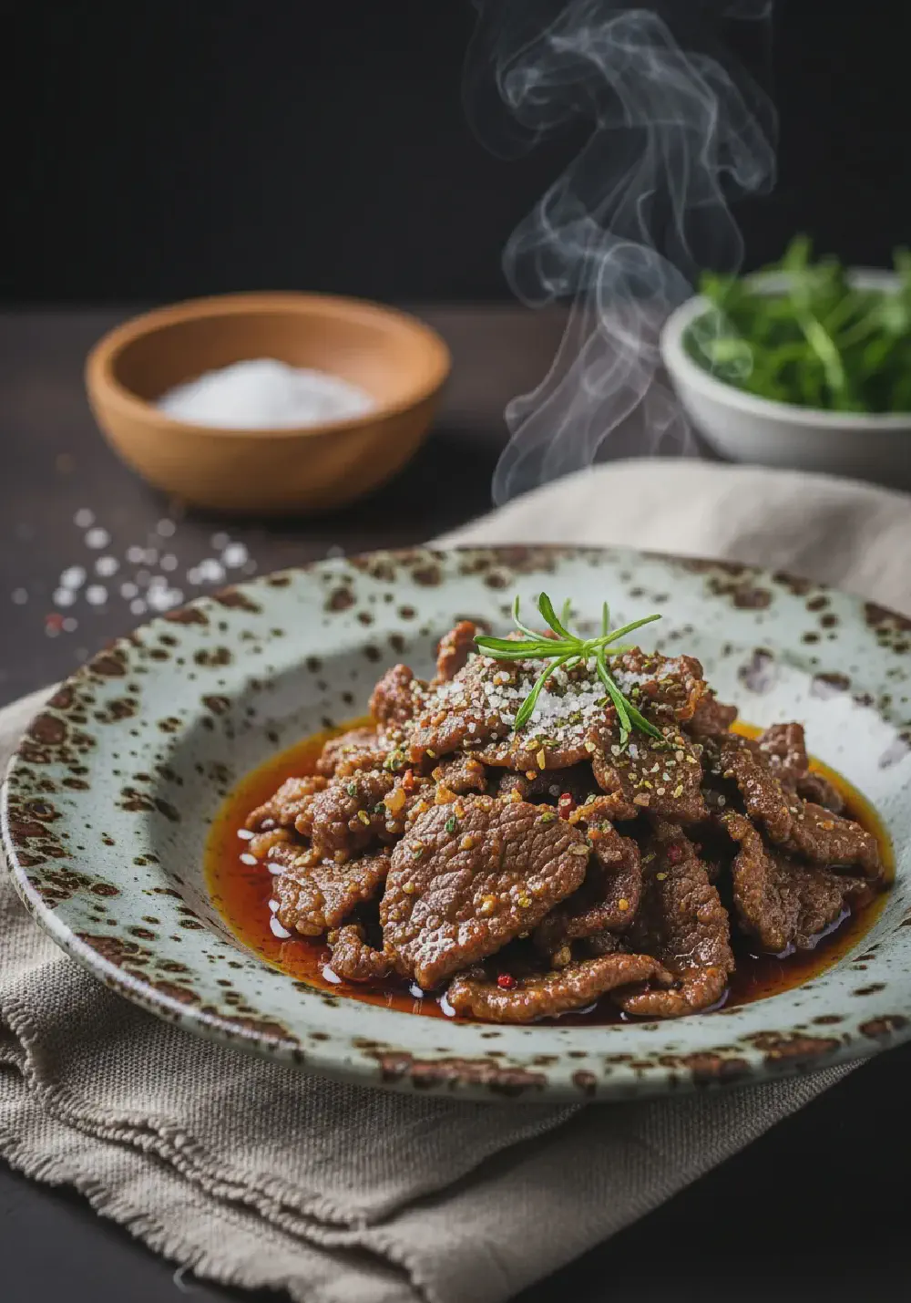 Authentic Chinese Beef in Hot Oil (Gan Bian Niu Rou)