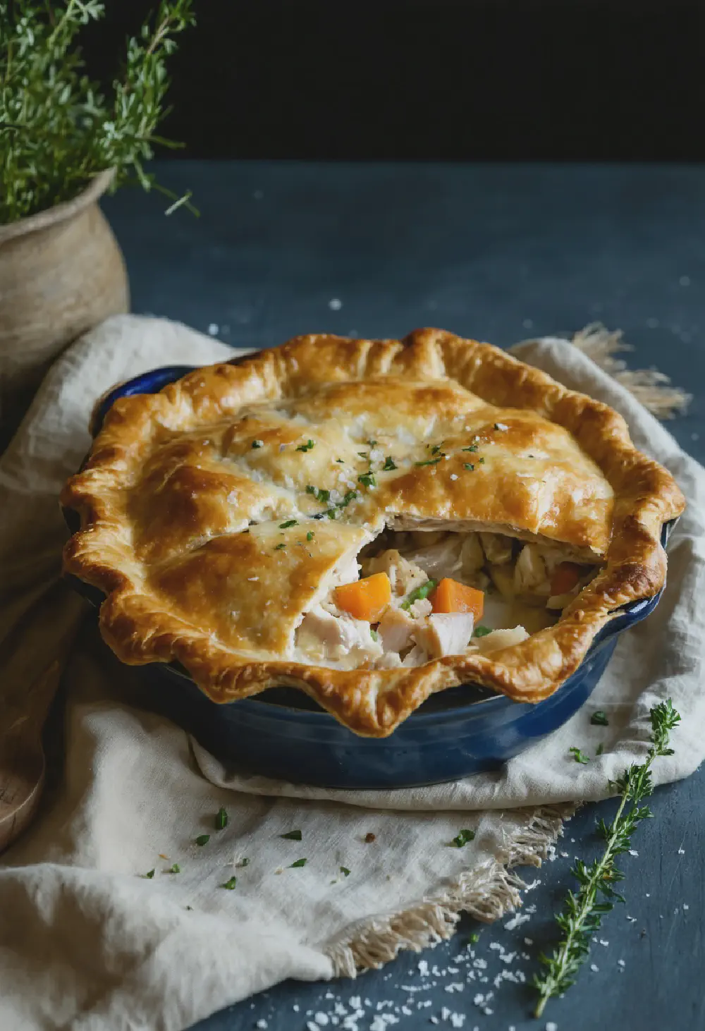 Traditional American Chicken Pot Pie