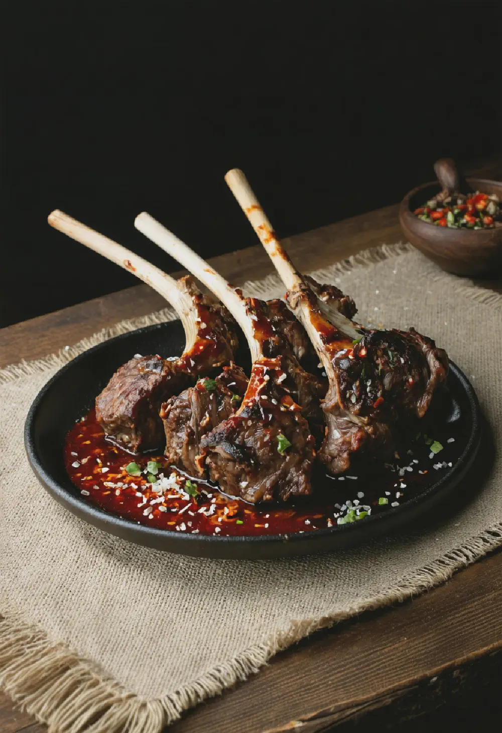 Korean Braised Lamb Shanks with Gochujang