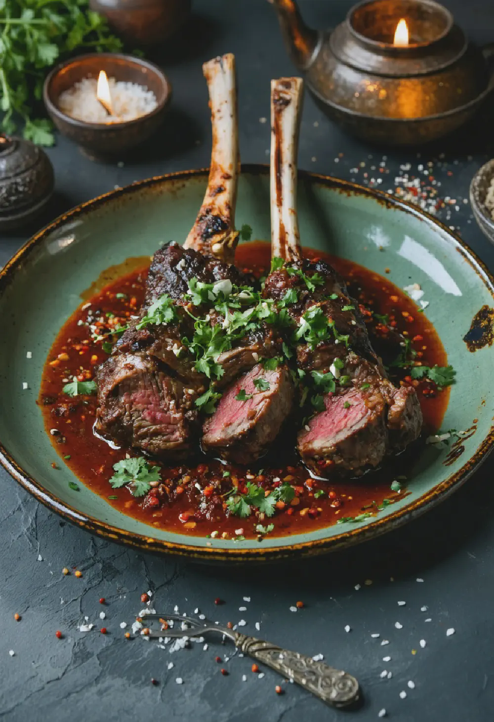 Mexican Lamb Shanks with Mole Sauce
