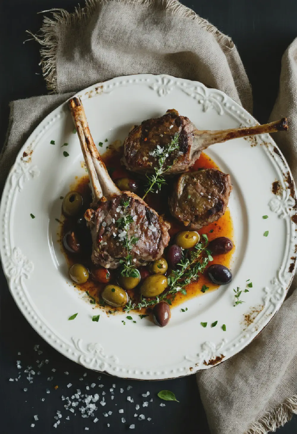 Spanish Lamb Shanks with Saffron and Olives